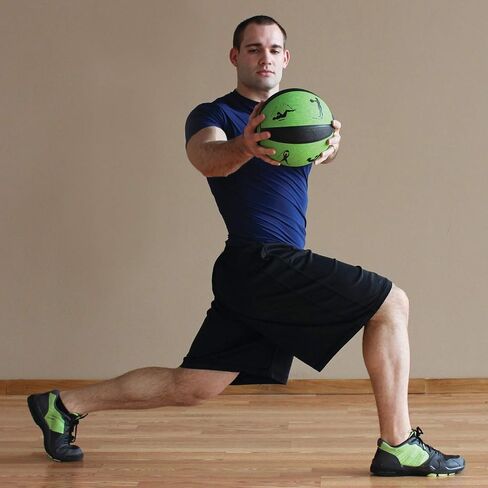 Prism Fitness 400-150-004 10 Pound Weighted Fitness Smart Medicine Ball for Pilates, Yoga, Strength Training, Blue in Saudi Arabia