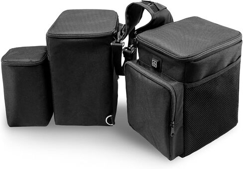 أكياس سرج تبريد كبيرة معزولة مانعة للتسرب من بلوموك للخيول مع حامل زجاجة مياه، 2 * 640 بوصة مكعبة ذات سعة كبيرة، حقائب سرج لركوب الخيل، أكياس قرن سرج للسرج الغربي والإنجليزي in Kuwait