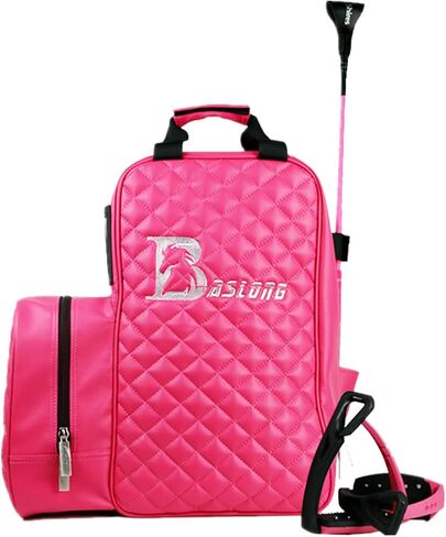 UNISTRENGH Professional Equestrian Bags Durable PU Leather Horse Riding Boots and Helmet Bag (Blue) in Saudi Arabia