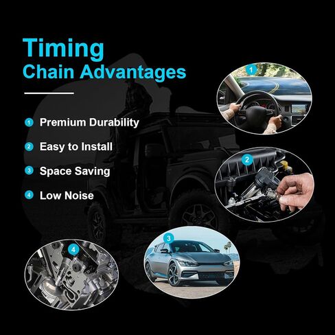 Timing Chain Kit with Intake & Exhaust Camshaft Gear Sprocket for 2012-2016 Kia Rio Forte5 Soul 1.6L Engine Aftermarket Parts, Replacement OE 243502B600 243702B610 244312B620 244202B611 in Saudi Arabia