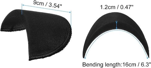 PATIKIL 4 Pairs Shoulder Pads, Costume Shoulder Pads Large Breathable Sponge Pads Thick Covered Set-in for Women Clothing Men Blazer Suit Coat Sewing, White in Saudi Arabia