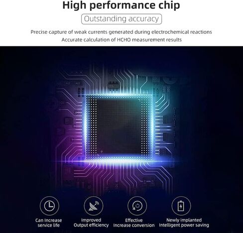 جهاز مراقبة جودة الهواء الداخلي 5 في 1، جهاز مراقبة احترافي لثاني أكسيد الكربون | درجة الحرارة | كاشف الفورمالديهايد | الرطوبة TVOC | جهاز اختبار جودة الهواء مع منبه للغرف والأقبية وخيم النمو، جهاز اختبار جودة الهواء، أبيض in Kuwait