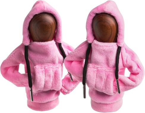 2Pcs Gear Shift Hoodie,Car Shift Knob Hoodie,Funny Sweater Hoodie for Gearshift,Blue Automotive Interior Accessories in Saudi Arabia