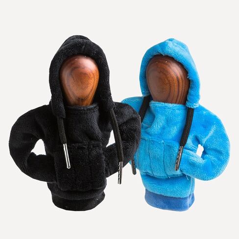 2Pcs Gear Shift Hoodie,Car Shift Knob Hoodie,Funny Sweater Hoodie for Gearshift,Blue Automotive Interior Accessories in Saudi Arabia