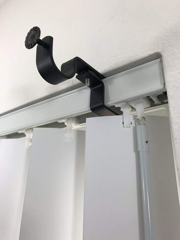 NONO Bracket - Inside Mounted Blinds Curtain Rod Bracket Attachment (Black Set of 3) in Saudi Arabia