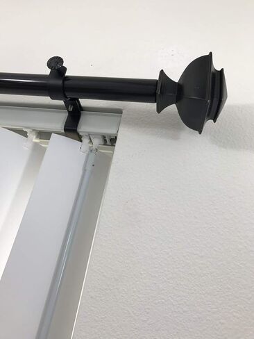 NONO Bracket - Inside Mounted Blinds Curtain Rod Bracket Attachment (Black Set of 3) in Saudi Arabia