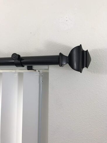 NONO Bracket - Inside Mounted Blinds Curtain Rod Bracket Attachment (Black Set of 3) in Saudi Arabia