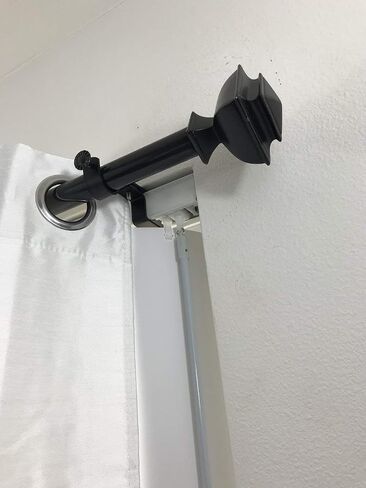 NONO Bracket - Inside Mounted Blinds Curtain Rod Bracket Attachment (Black Set of 3) in Saudi Arabia