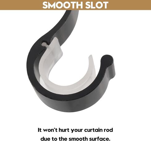 حامل قضيب ستارة فردي من AddGrace، حامل قضيب ستارة واحد، أسود، 4 عبوات من حوامل قضبان الستائر شديدة التحمل مع براغي خطافات قضيب ستارة عتيقة لقضيب الستائر مقاس 1 بوصة in Kuwait