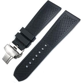 22mm 24mm Rubber 23mm Fit for Waterproof Silicone Watch Strap Butterfly Buckle in Saudi Arabia