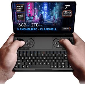 GPD Win Mini 2024 Handheld Gaming PC, AMD Ryzen 7 8840U, 8C/16T up to 5.1GHz, Radeon 780M GPU, 32GB LPDDR5 RAM, 512GB NVMe SSD, 7" 1080p 120Hz Touchscreen, Wi-Fi 6 in Kuwait