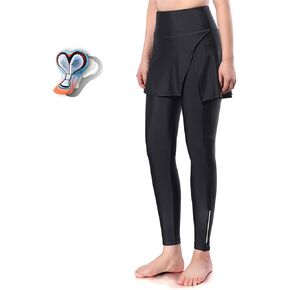 Women's Cycling Skort, 4D Padded Cycling Pants, High Waist Breathable MTB Riding Sports Skorts, Zipper Pockets(X-Large) in Saudi Arabia