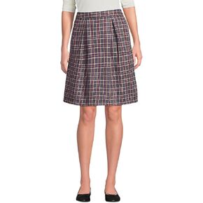 نهاية LANDS 'Women's Top of Knee Plaid Skort 12 Plaid Gray Heather/Maroon in Saudi Arabia