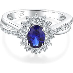 شكل بيضاوي/قلب/قطرة خلق حلقات الأحجار الكريمة 14K مطلي بالذهب/925 sterling الفضة الفضة البيرة بيان الخاتم مجوهرات مشاركة عيد ميلاد للنساء in Kuwait
