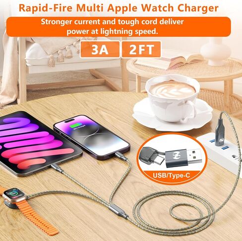 شاحن iPhone 6 أقدام 3 عبوات كابل لايتنينج مضفر من النايلون الفاخر USB سلك شحن سريع معتمد من MFi لـ Apple 14 13 12 11 SE XS PRO Max XR X S 8 7 6 5 Plus in Saudi Arabia