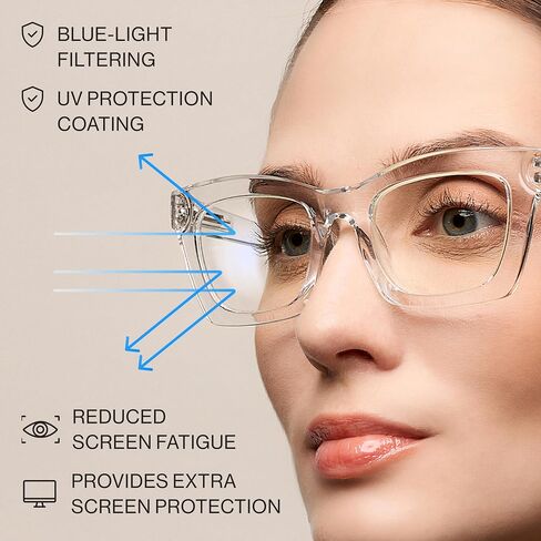 CCVOO 6 Pack Oprah Style Reading Glasses for Women Blue Light Blocking Computer Square Readers with Spring Hinge Men (A4 Mix, 1.5) in Saudi Arabia