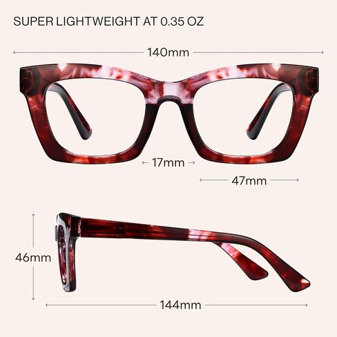 CCVOO 6 Pack Oprah Style Reading Glasses for Women Blue Light Blocking Computer Square Readers with Spring Hinge Men (A4 Mix, 1.5) in Saudi Arabia