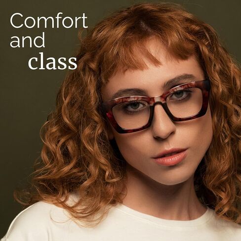 CCVOO 6 Pack Oprah Style Reading Glasses for Women Blue Light Blocking Computer Square Readers with Spring Hinge Men (A4 Mix, 1.5) in Saudi Arabia