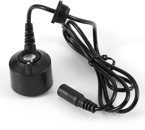 Mini Black Mist Maker Fog Machine, No Light Water Fountain Fogger for Pond Fish Tank Hydroponics Humidifier 300ml / H 24V DC Ultrasonic Fog Maker in Saudi Arabia