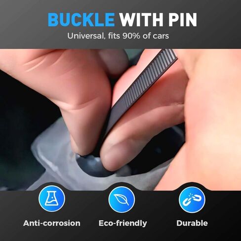Nylon Universal Cable Tie Buckle, Heavy Duty Zip Ties (with Pin & Button), UV Resistant Black Zipties for Car Daily Repair, Applicable Toengine Lower Guard Plates, Fender Linings (20pcs) in Saudi Arabia