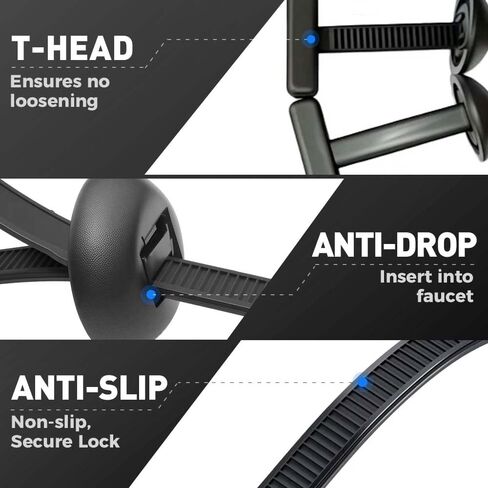 Nylon Universal Cable Tie Buckle, Heavy Duty Zip Ties (with Pin & Button), UV Resistant Black Zipties for Car Daily Repair, Applicable Toengine Lower Guard Plates, Fender Linings (20pcs) in Saudi Arabia