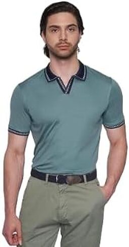 Bright Moons Men's Polo Shirts – 100% Cotton Golf Shirts for Men, Classic Golf Polos for Men, Business Casual Outfit in Saudi Arabia