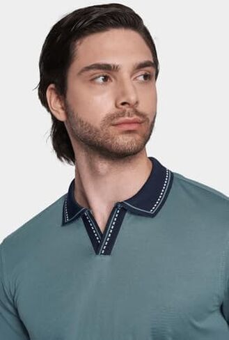 Bright Moons Men's Polo Shirts – 100% Cotton Golf Shirts for Men, Classic Golf Polos for Men, Business Casual Outfit in Saudi Arabia