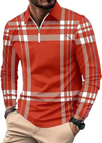 Deex Men Long Sleeve Polo قمصان 2024 أزياء polo t Shirt قميص ضئيل in Kuwait