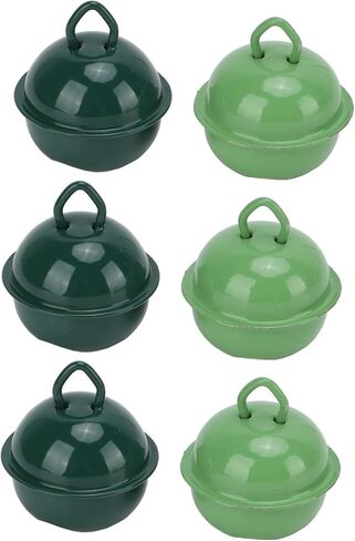 20Pcs Jingle Bells, Army Green and Dark Green Metal Christmas Bell with Hanging Hole for Wedding Christmas Decoration in Saudi Arabia