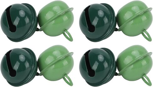 20Pcs Jingle Bells, Army Green and Dark Green Metal Christmas Bell with Hanging Hole for Wedding Christmas Decoration in Saudi Arabia