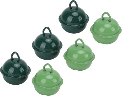 20Pcs Jingle Bells, Army Green and Dark Green Metal Christmas Bell with Hanging Hole for Wedding Christmas Decoration in Saudi Arabia