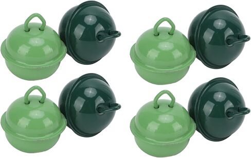 20Pcs Jingle Bells, Army Green and Dark Green Metal Christmas Bell with Hanging Hole for Wedding Christmas Decoration in Saudi Arabia