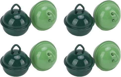 20Pcs Jingle Bells, Army Green and Dark Green Metal Christmas Bell with Hanging Hole for Wedding Christmas Decoration in Saudi Arabia