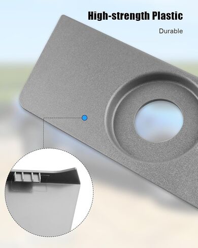 Seat Switch Housing Trim Bezel Panel Fit for Ford F150 2011 2012 2013 2014 Replace BL3Z-14A706-BA, Passenger Right Side, Gray in Saudi Arabia