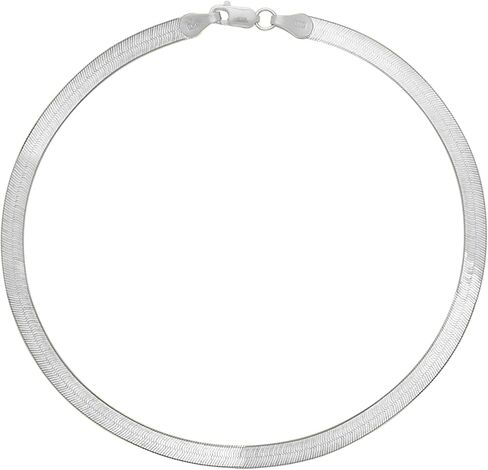 Floreo 14k White Gold 3mm Solid Herringbone Chain Necklace and Bracelet Set in Saudi Arabia