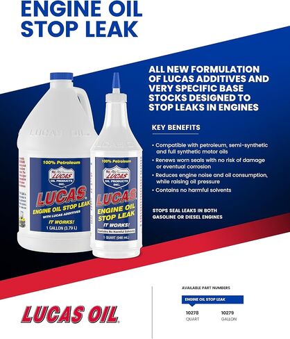 LUCAS 10278 Engine Stop Leak 32oz (12 Unit Case) in Saudi Arabia
