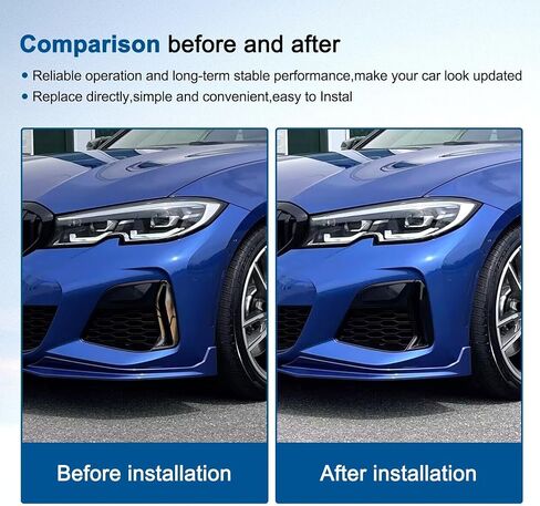 مجموعة شواية سوداء شواية سوداء أمامية متوافقة مع BMW 3 Series G20 G21 M340i 2018-2022 استبدال # 51118093301 51118093302 مصباح الضباب تزيين الشواية in Kuwait