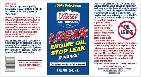 LUCAS 10278 Engine Stop Leak 32oz (12 Unit Case) in Saudi Arabia