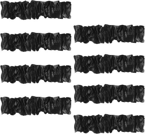 Thinp 8 Pcs 20s Sleeve Garters for Men, Roaring Armband Garter Vintage Arm Shirt Sleeve Holders Anti Slip Elastic Sleeves Garter Belt Costume Accessories for Halloween Party Decoration (Black) in Saudi Arabia