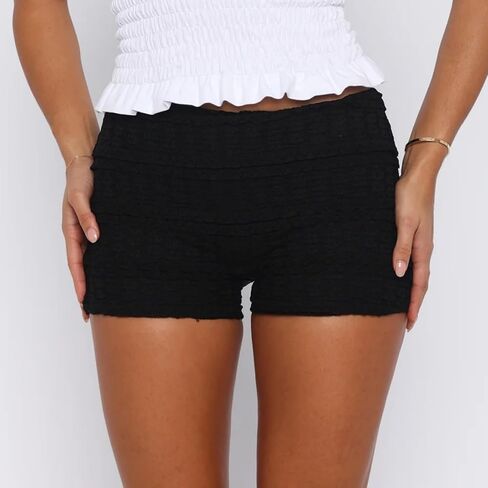 شورت صغير من الدانتيل نساء y2k منخفضة الصعود bodycon lolita Bloomers boyshorts لطيف البيرل بيجام (PJ) in Saudi Arabia
