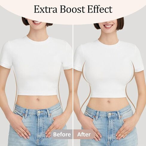 Double-Sided Adhesive Bra Inserts, 4 Sizes A-D, Reusable Sticky Cups with Lifting Effect, Nude in Saudi Arabia