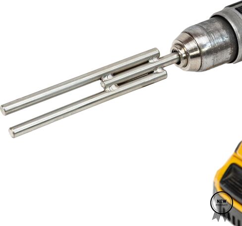 RIGCRAFTOR – FK01 Winding Fork – Corrosion-Resistant Stainless Steel – Compatible with Standard Drills – Fast Trailer Strap Winding – Silver – 22.9 cm / 0.23 kg in Saudi Arabia