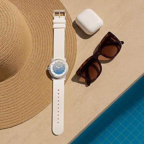 TID No.3 Unisex Watch – Minimalist Scandinavian Design, Solid or Gradient Dial, Waterproof Resin Case, Silicone Strap, Japanese Quartz Wristwatch for Men & Women, 38mm Dial in Kuwait