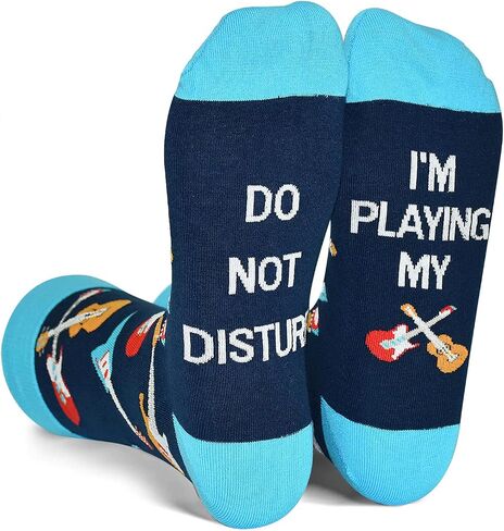 Novelty Birthday Christmas Gifts for Men Women - Funny Saying Crew Socks Silly Funky Dress Socks in Saudi Arabia