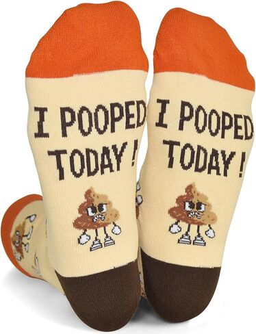 Novelty Birthday Christmas Gifts for Men Women - Funny Saying Crew Socks Silly Funky Dress Socks in Saudi Arabia