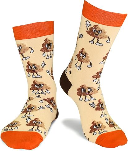 Novelty Birthday Christmas Gifts for Men Women - Funny Saying Crew Socks Silly Funky Dress Socks in Saudi Arabia