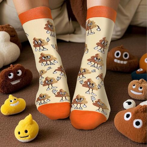 Novelty Birthday Christmas Gifts for Men Women - Funny Saying Crew Socks Silly Funky Dress Socks in Saudi Arabia