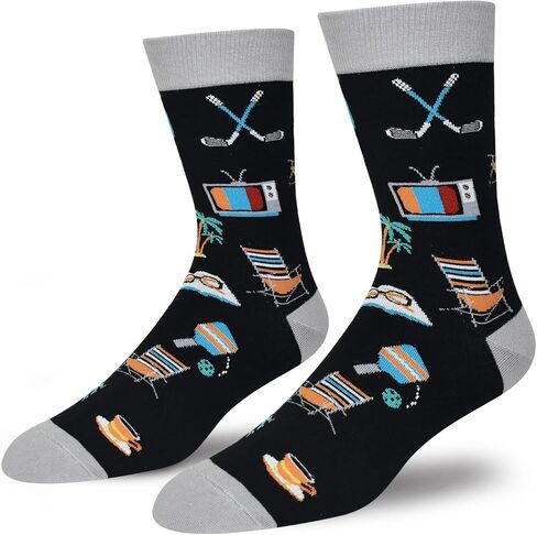 Novelty Birthday Christmas Gifts for Men Women - Funny Saying Crew Socks Silly Funky Dress Socks in Saudi Arabia