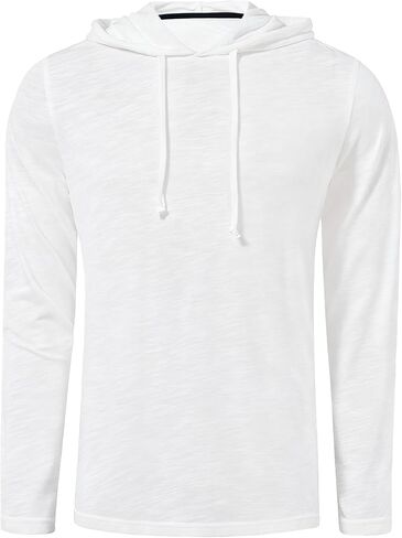 BEILU Men's Fashion Athletic Hoodies Workout Sweatshirt Long Sleeve Lightweight Casual Pullover Drawstring Hoodie in Saudi Arabia