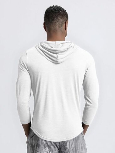 BEILU Men's Fashion Athletic Hoodies Workout Sweatshirt Long Sleeve Lightweight Casual Pullover Drawstring Hoodie in Saudi Arabia